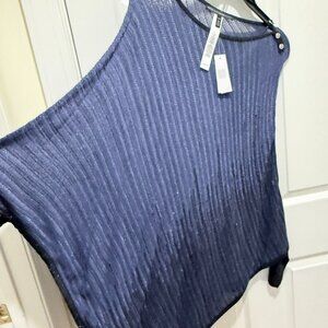 White House Black Market Shimmery Ombre Poncho Top